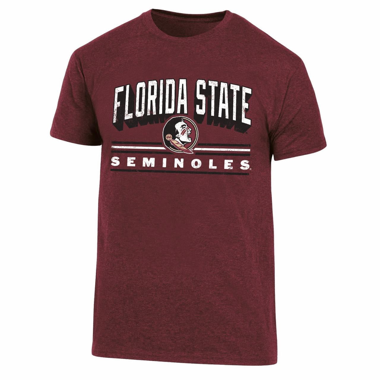 Mens NCAA Florida State Seminoles Triblend 3-D Graphic T-Shirt