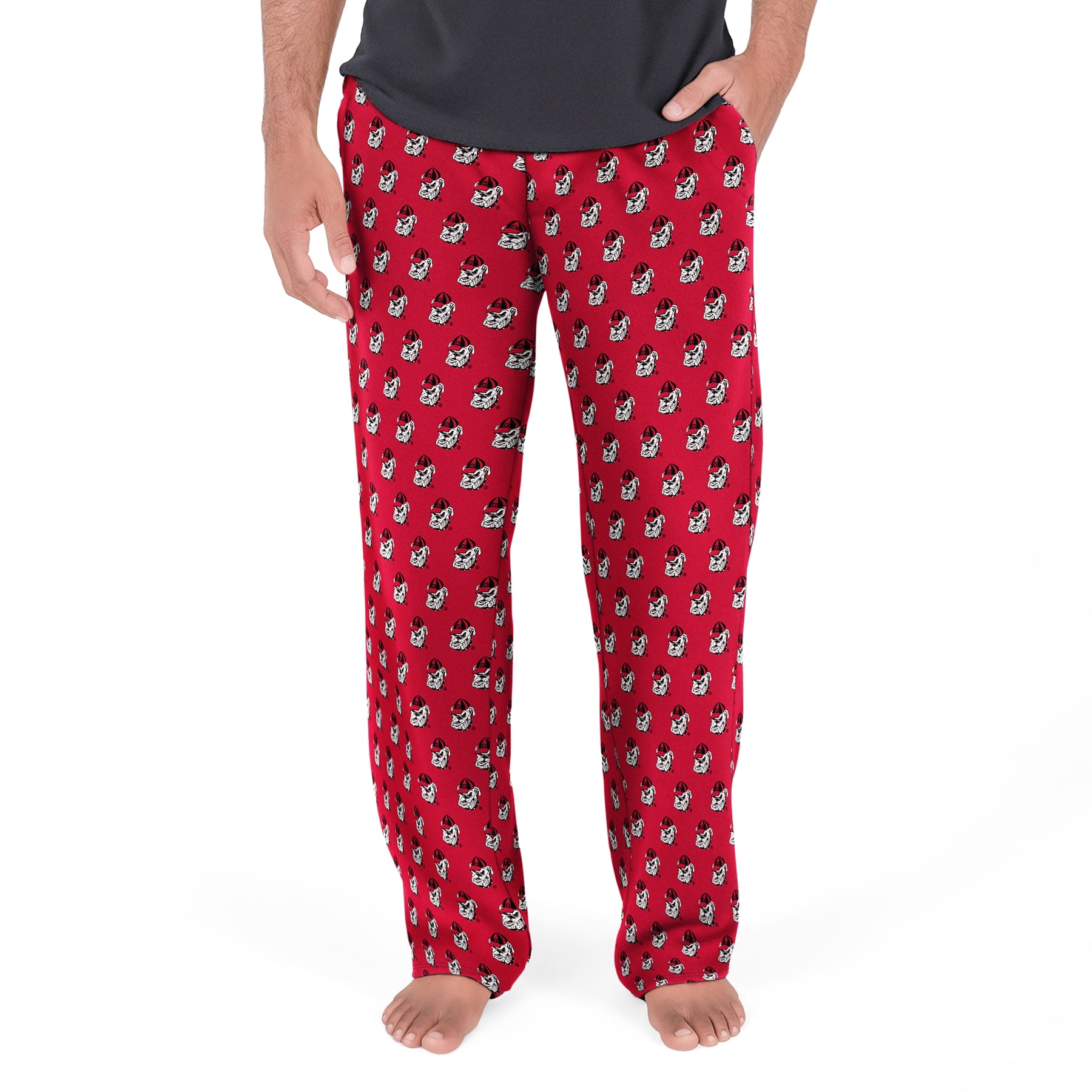 NCAA Mens Georgia Bulldogs All Over Print Pajama Pants