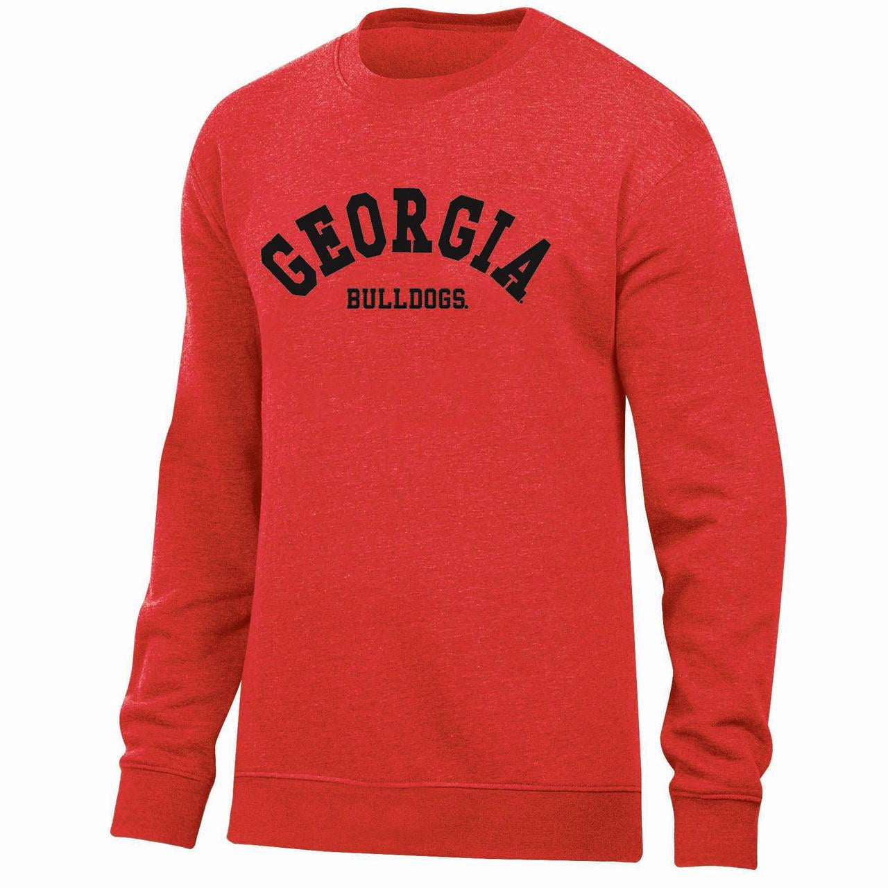 NCAA Mens Georgia Bulldogs Fleece Crew Sweatshirt