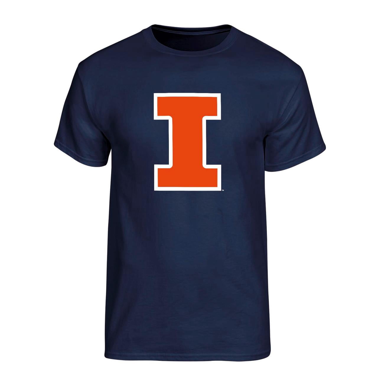 NCAA Mens Illinois Fighting Illini Primary Logo Graphic T-Shirt
