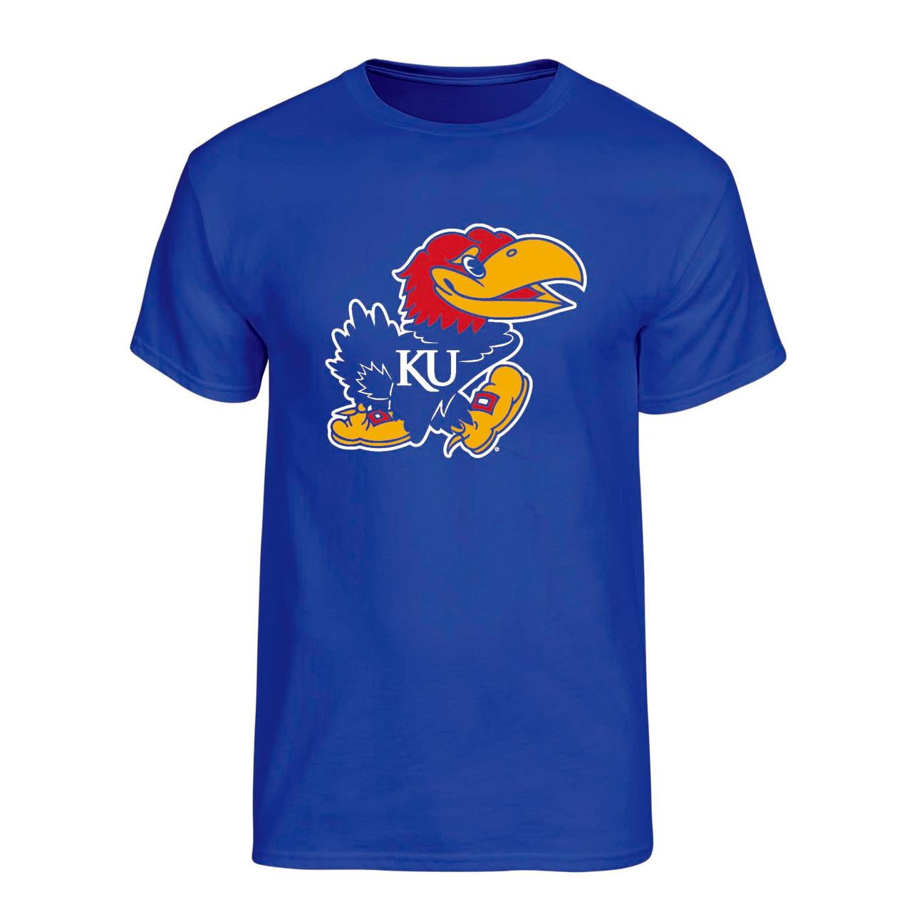 NCAA Mens Kansas Jayhawks Primary Logo Graphic T-Shirt