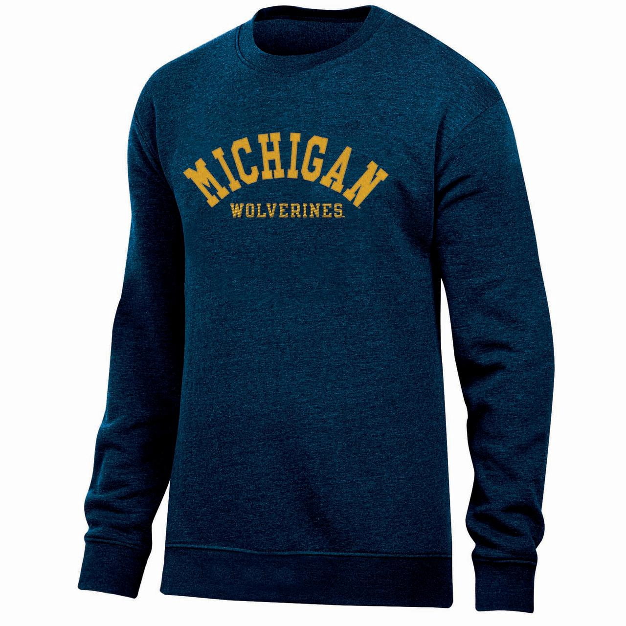 NCAA Mens Michigan Wolverines Fleece Crew Sweatshirt