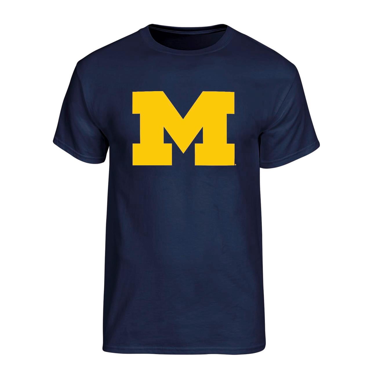 NCAA Mens Michigan Wolverines Primary Logo Graphic T-Shirt