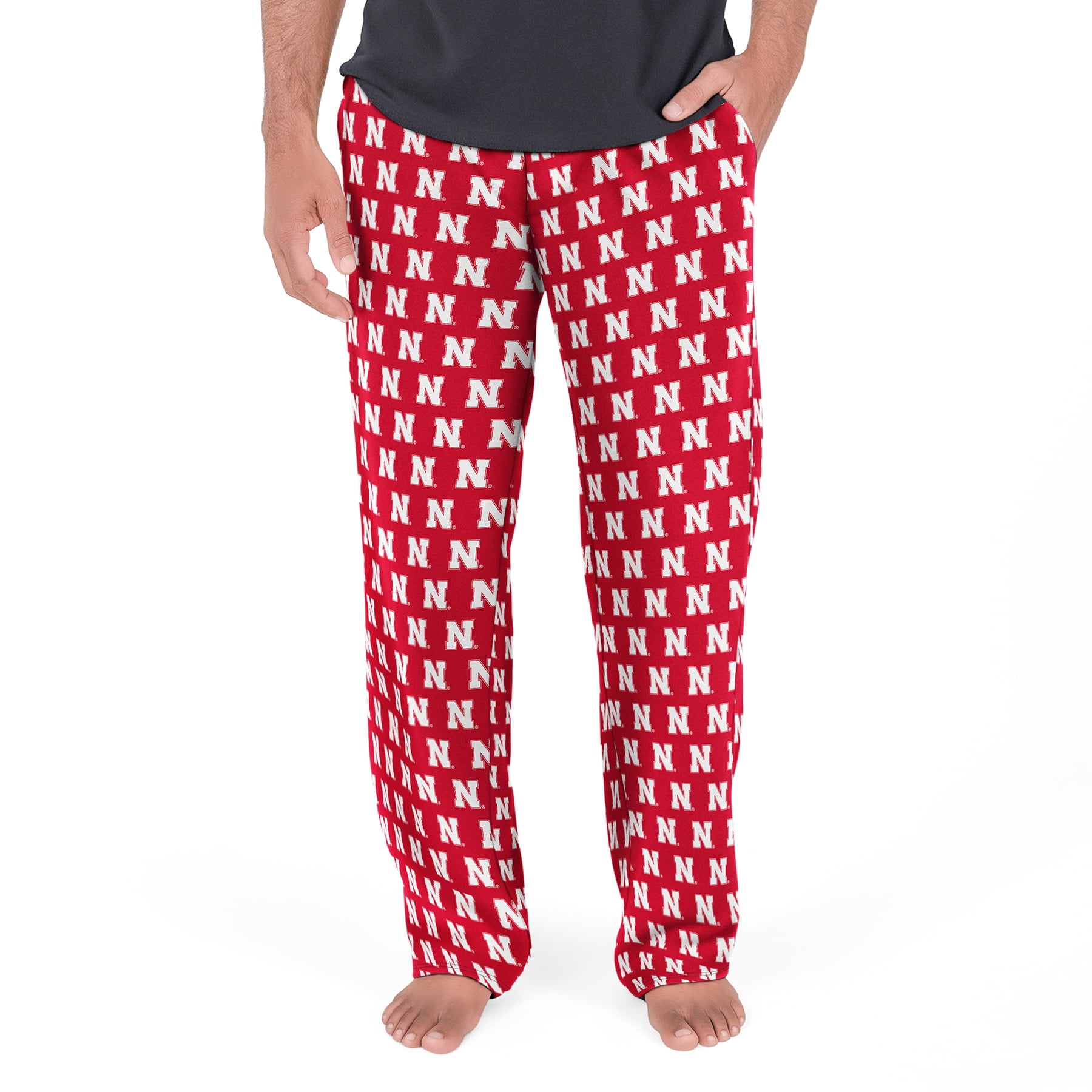 NCAA Mens Nebraska Huskers All Over Print Pajama Pants