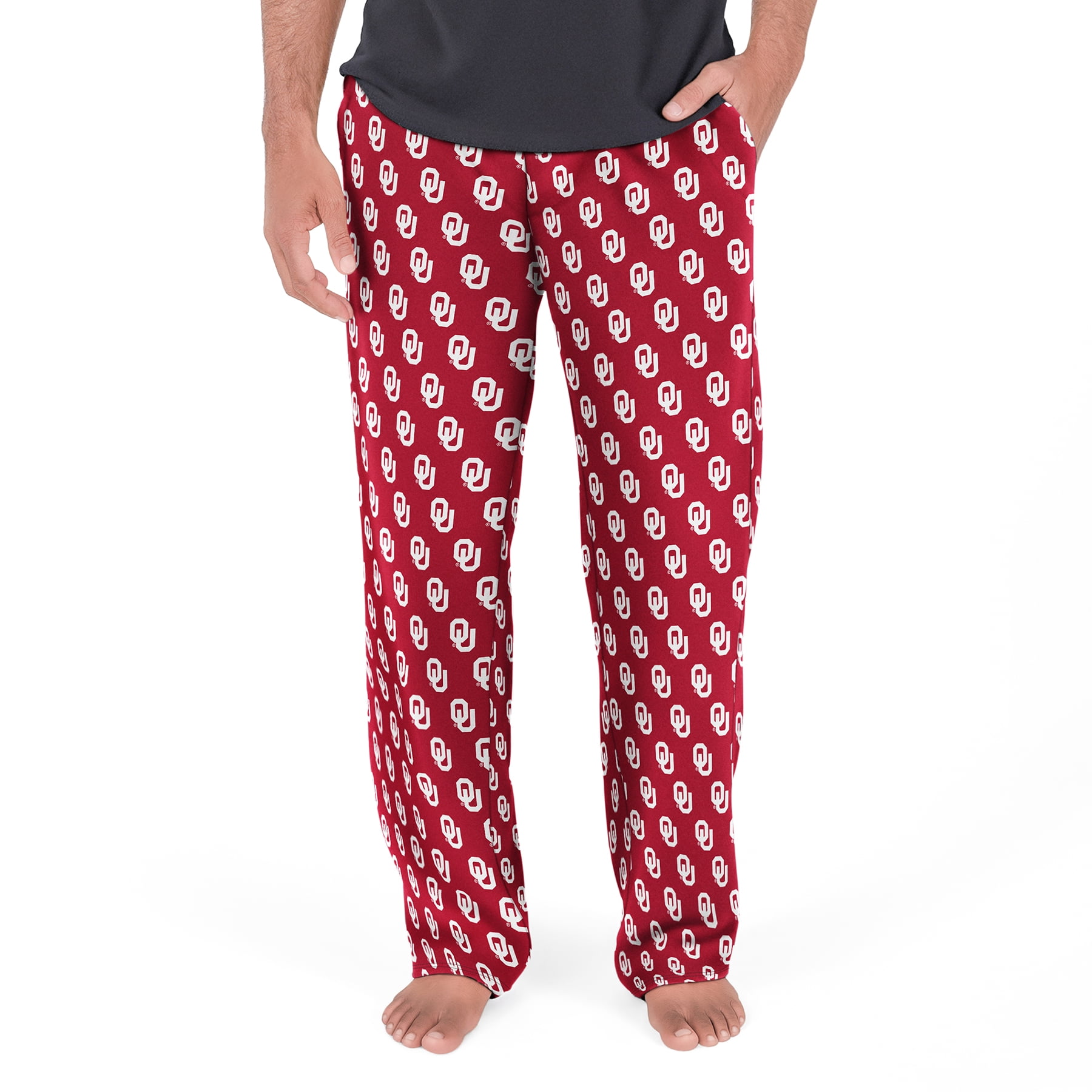 NCAA Mens Oklahoma Sooners All Over Print Pajama Pants