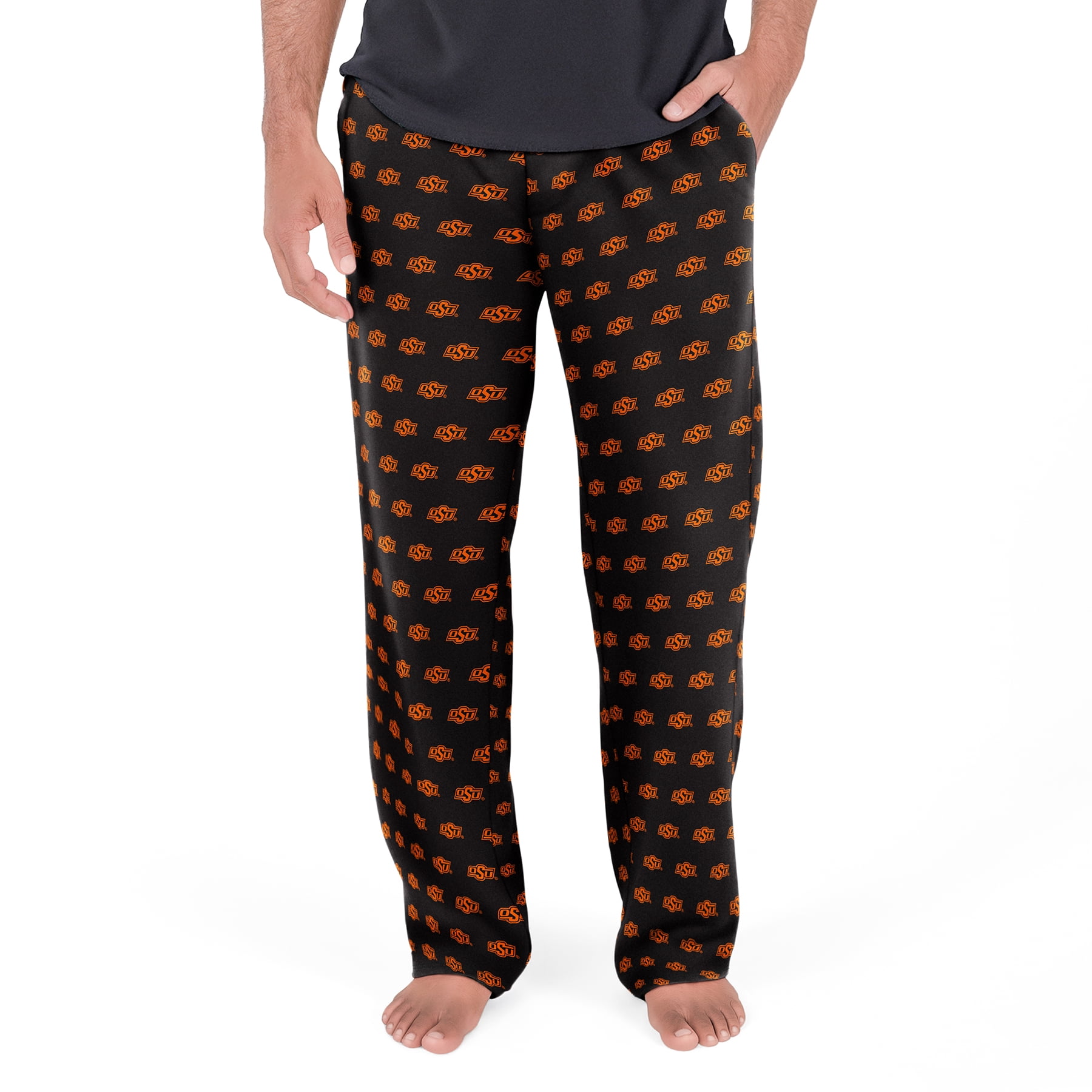 NCAA Mens Oklahoma State Cowboys All Over Print Pajama Pants