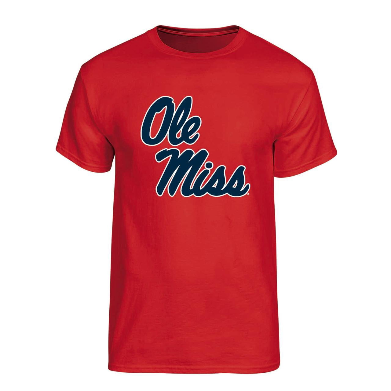 NCAA Mens Ole Miss Rebels Primary Logo Graphic T-Shirt