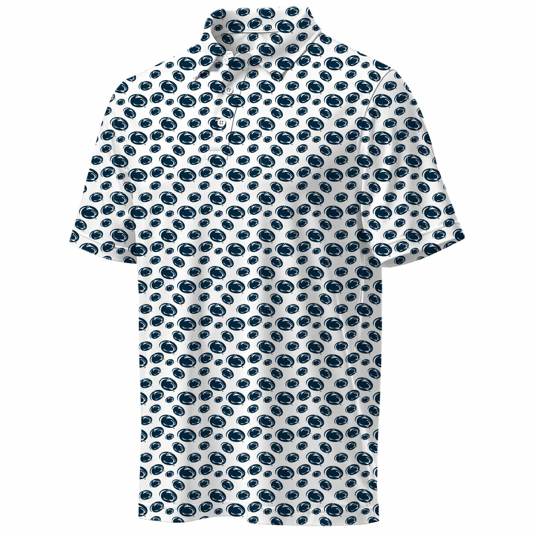 NCAA Mens Penn State Nittany Lions All Over Print Polo