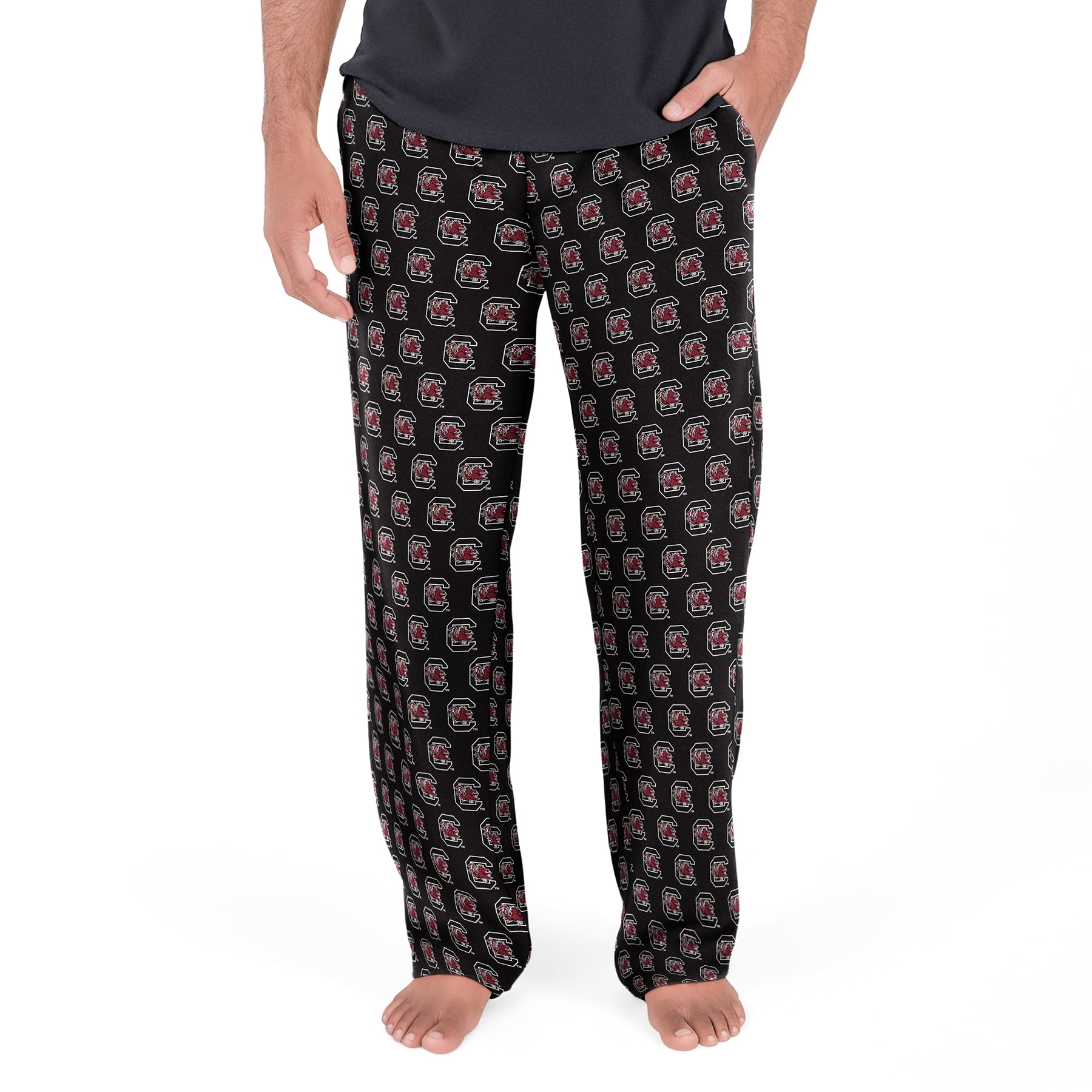 NCAA Mens South Carolina Gamecocks All Over Print Pajama Pants