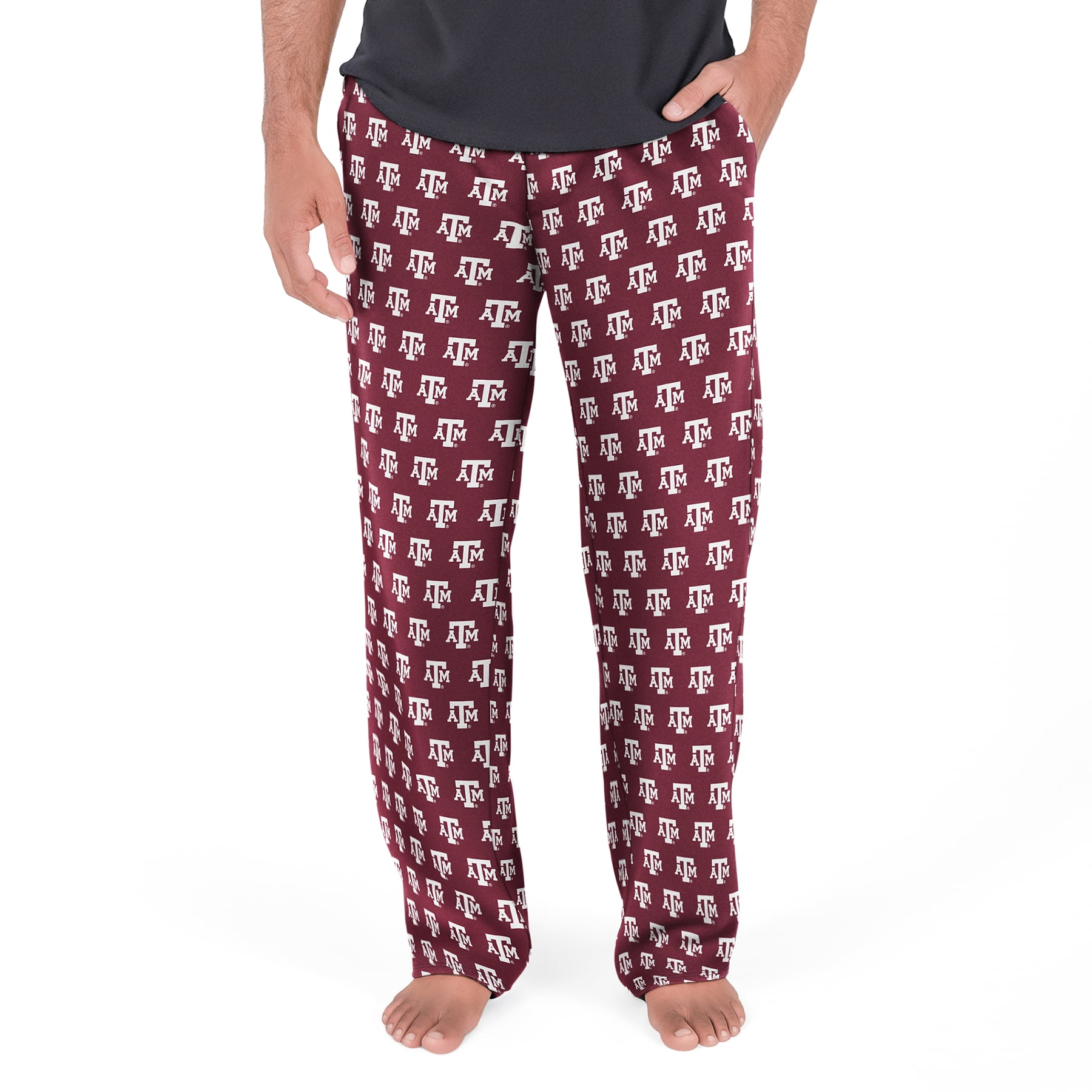NCAA Mens Texas A&M Aggies All Over Print Pajama Pants