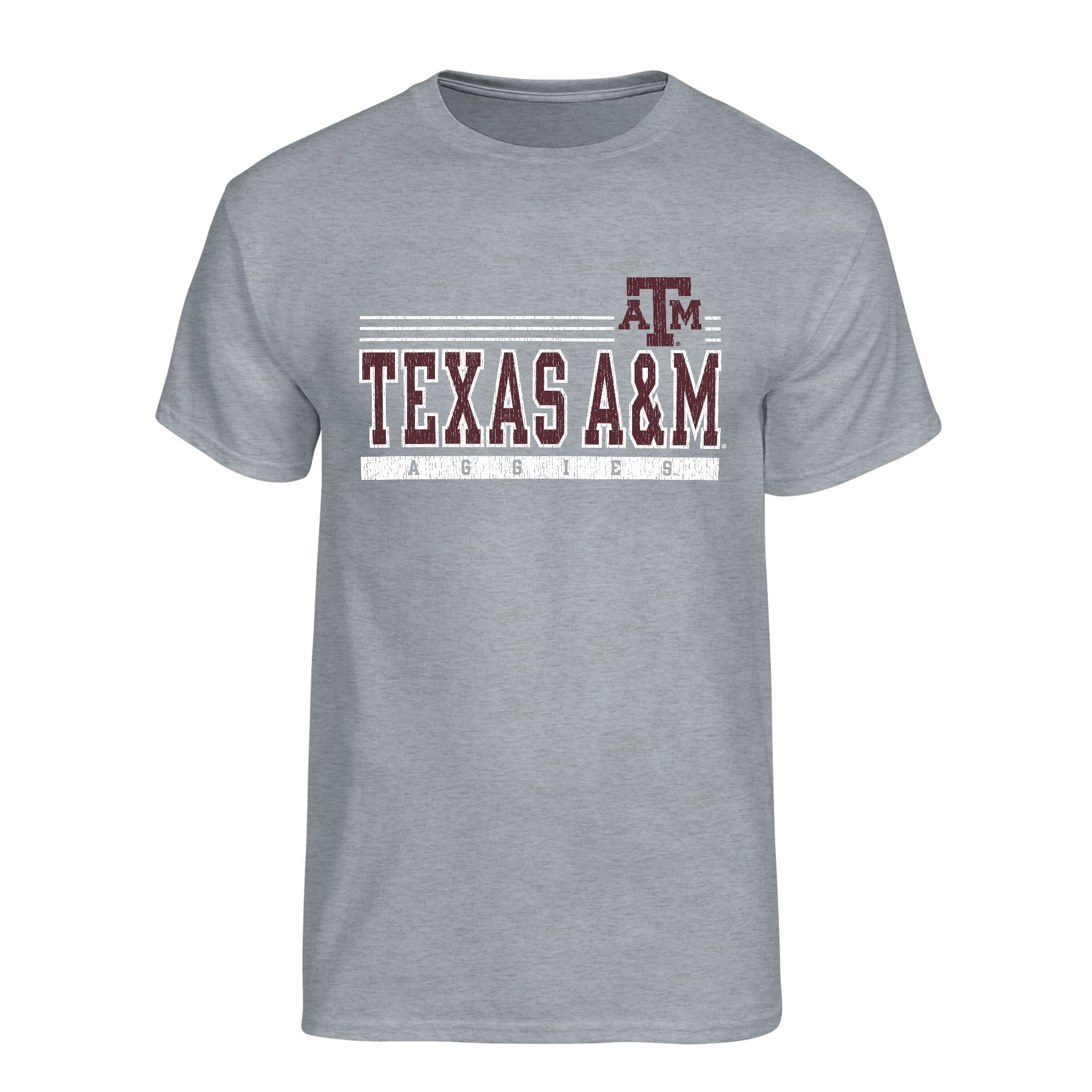 NCAA Men's Texas A&M Aggies Heather Gray Logo T-Shirt
