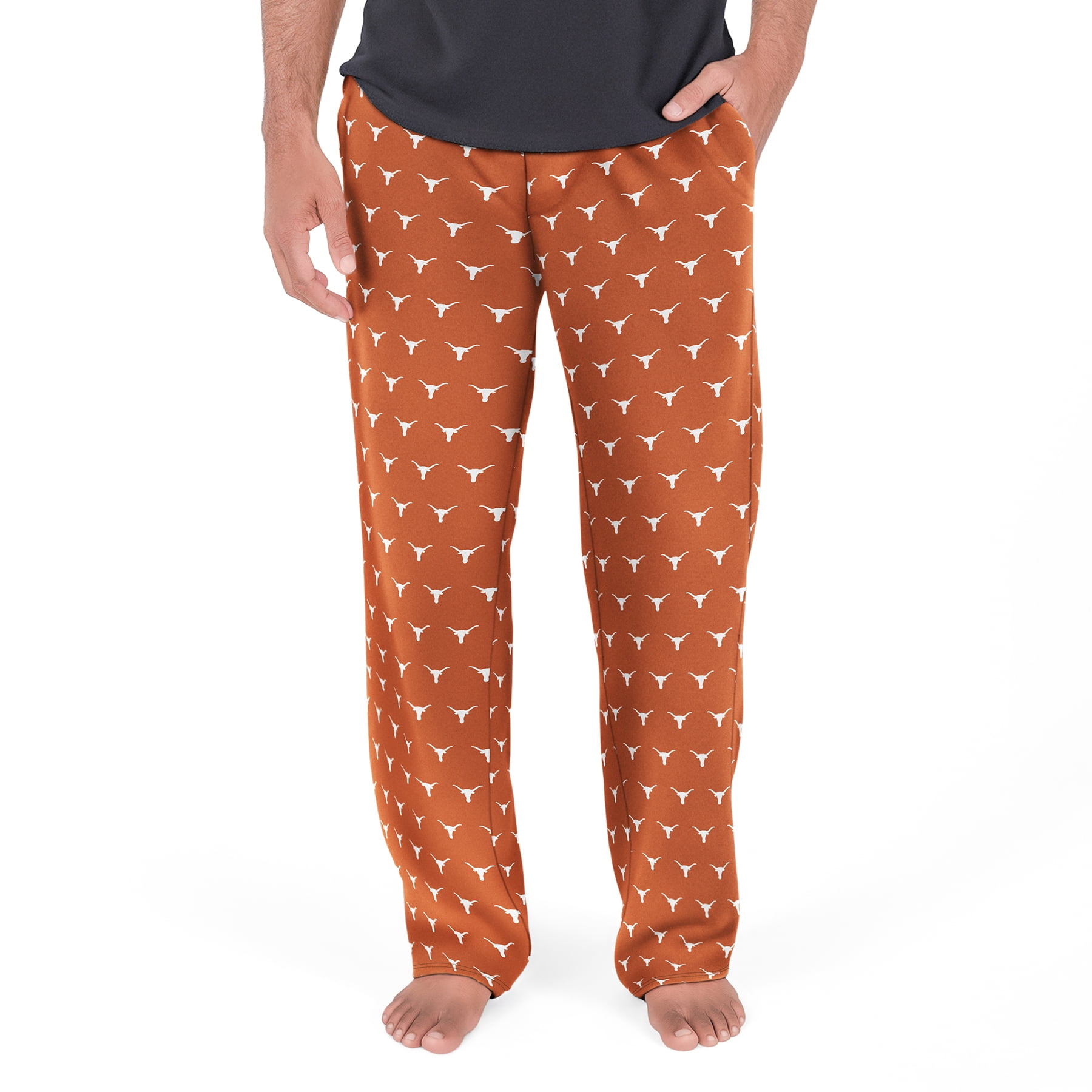 NCAA Mens Texas Longhorns All Over Print Pajama Pants