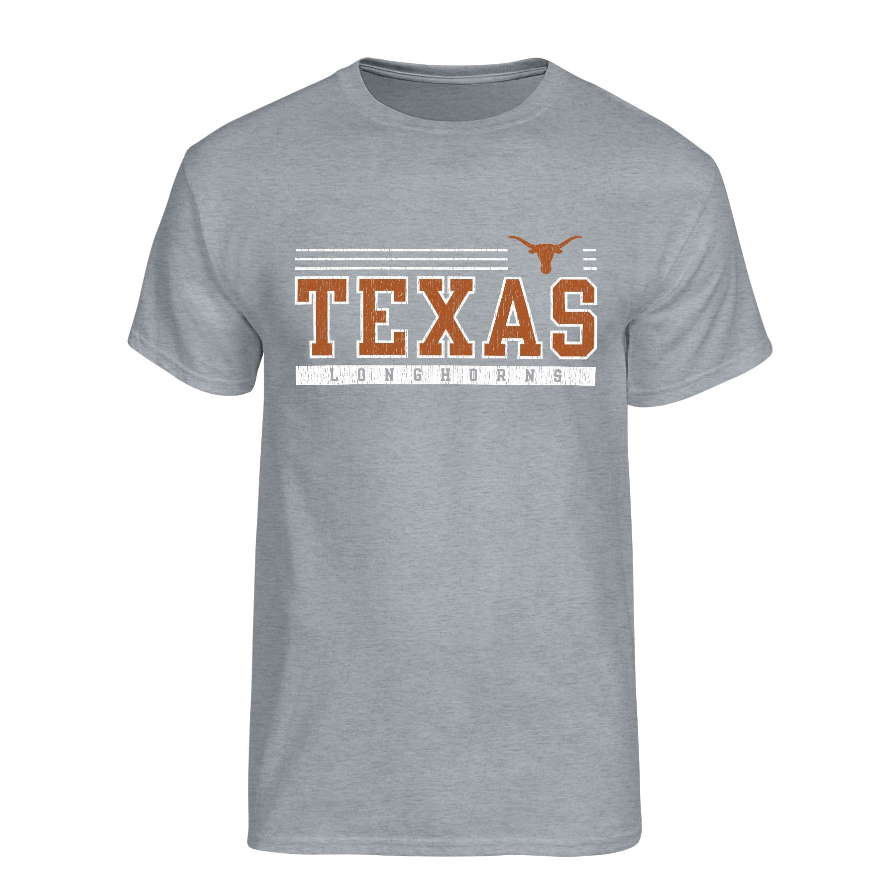 NCAA Men's Texas Longhorns Heather Gray Logo T-Shirt