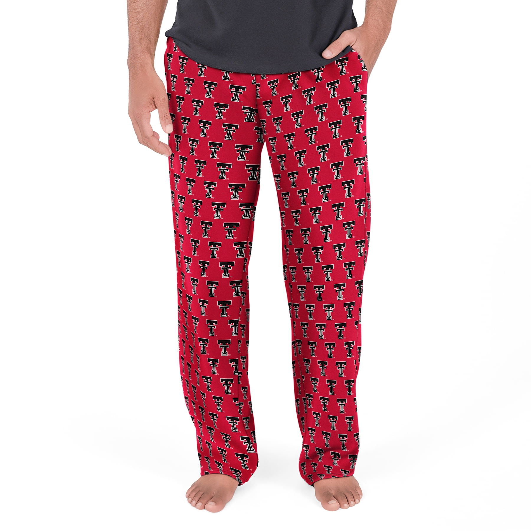 NCAA Mens Texas Tech Red Raiders All Over Print Pajama Pants