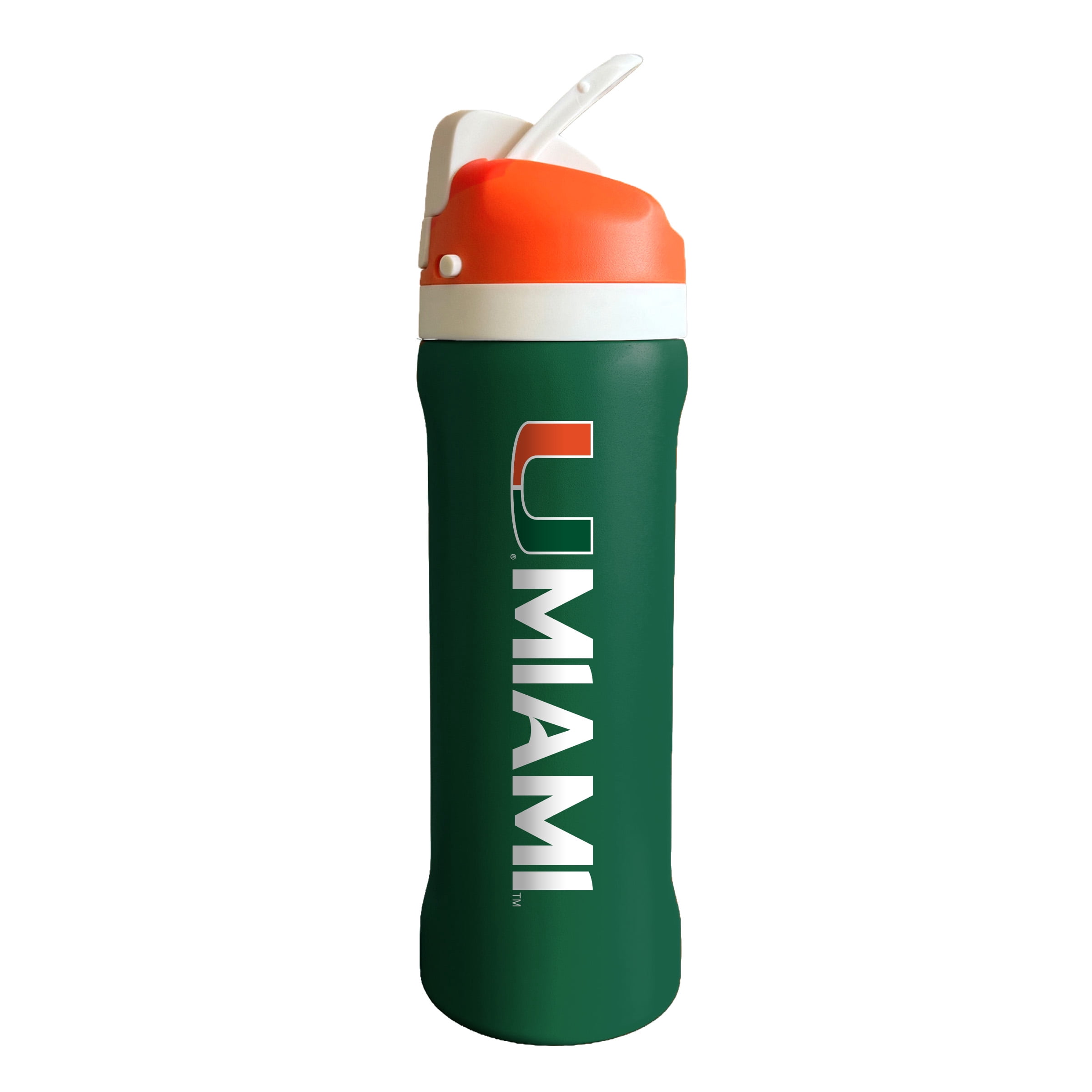 NCAA Miami Hurricanes 24 Ounce Fliptop Wtrbtl