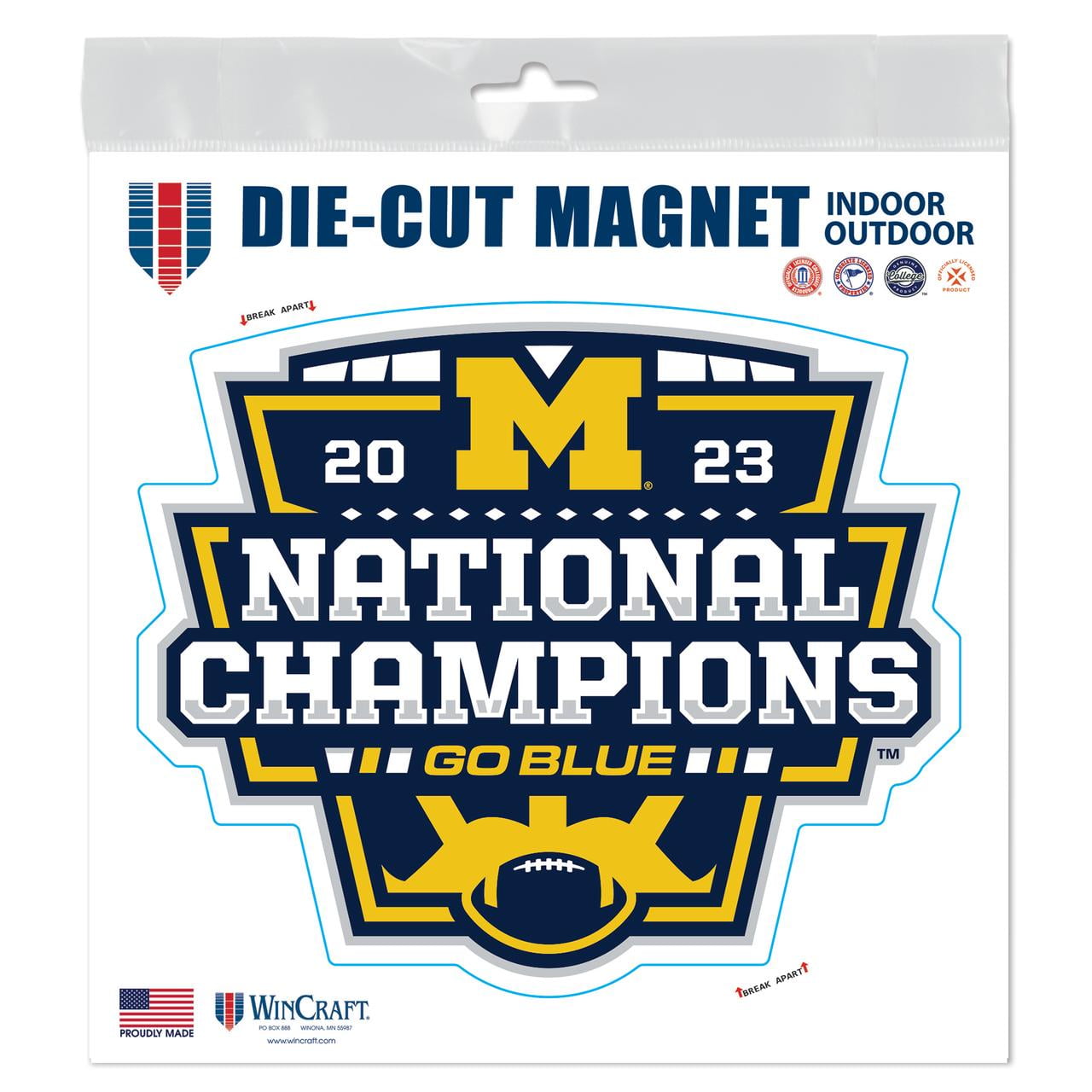 Wincraft NCAA Nebraska Cornhuskers Die-Cut Magnet - 4.5 X 6 Inches, Officially Licensed Team Pride Decal