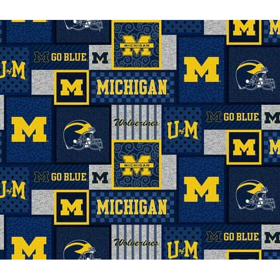 NCAA-Michigan MCHG-1177 College patch fleece