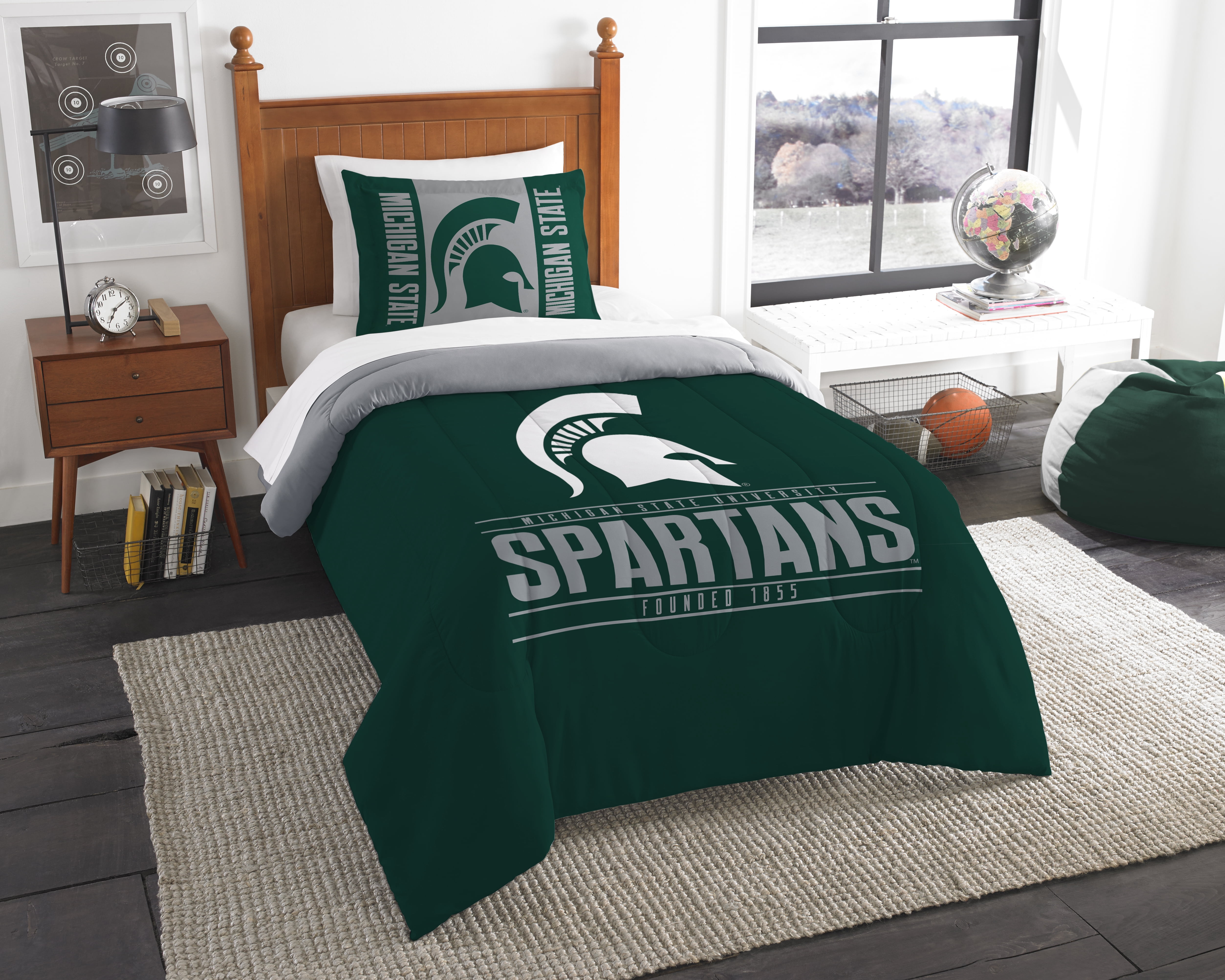 NCAA Michigan State Spartans "Modern Take" Bedding Comforter Set