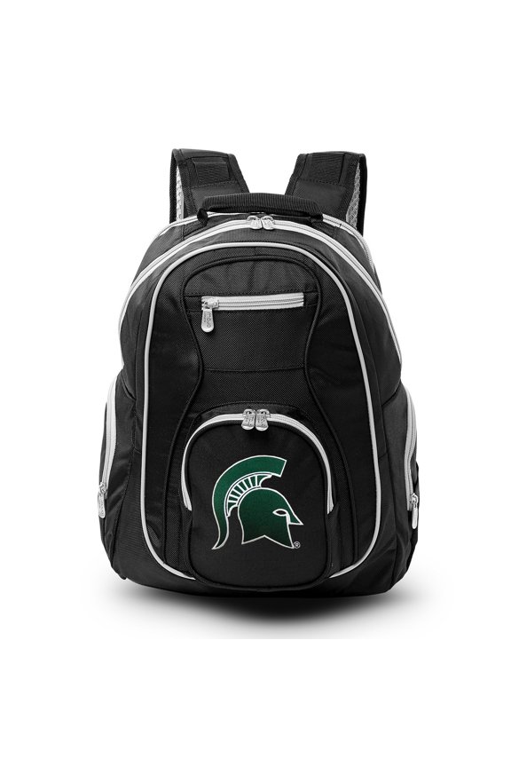 NCAA Michigan State Spartans Premium Laptop Backpack with Colored Trim