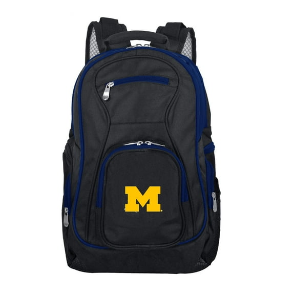 NCAA Michigan Wolverines Premium Laptop Backpack with Colored Trim