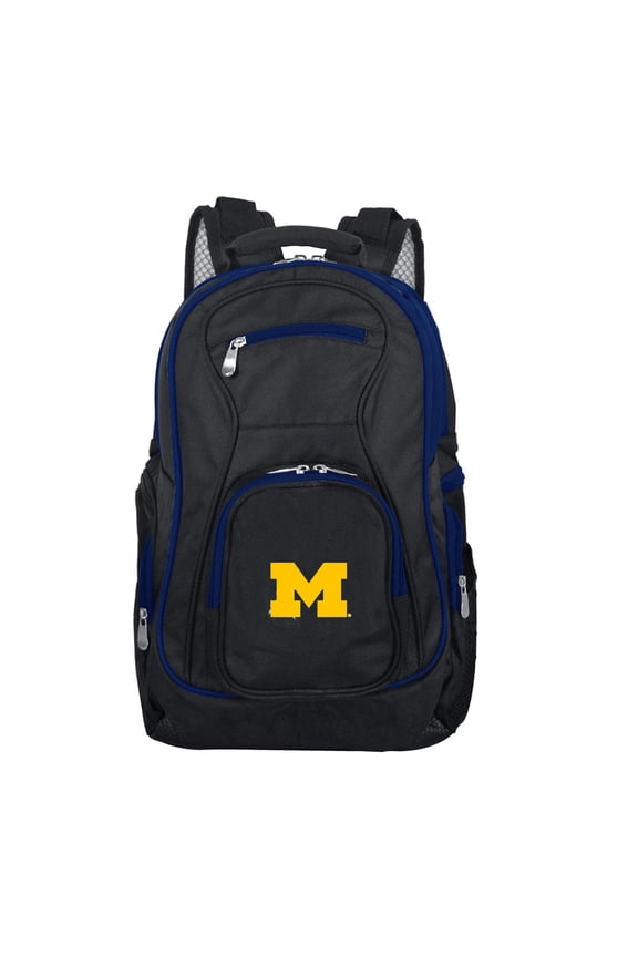 NCAA Michigan Wolverines Premium Laptop Backpack with Colored Trim