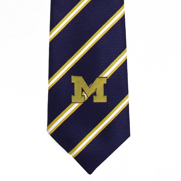 NCAA Michigan Wolverines Stripe Tie - Walmart.com