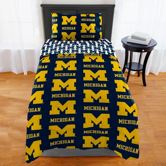 NCAA Michigan Wolverines Twin & Xl Bed In Bag Set, 1 Each