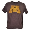 thumbnail image 1 of NCAA Minnesota Golden Gophers Distressed Logo Mens Tshirt Tee Burgundy 2XLarge, 1 of 1