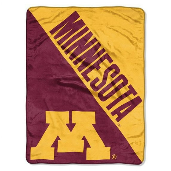 NCAA Minnesota Gophers ?Halftone? 46?x 60? Micro Raschel Throw
