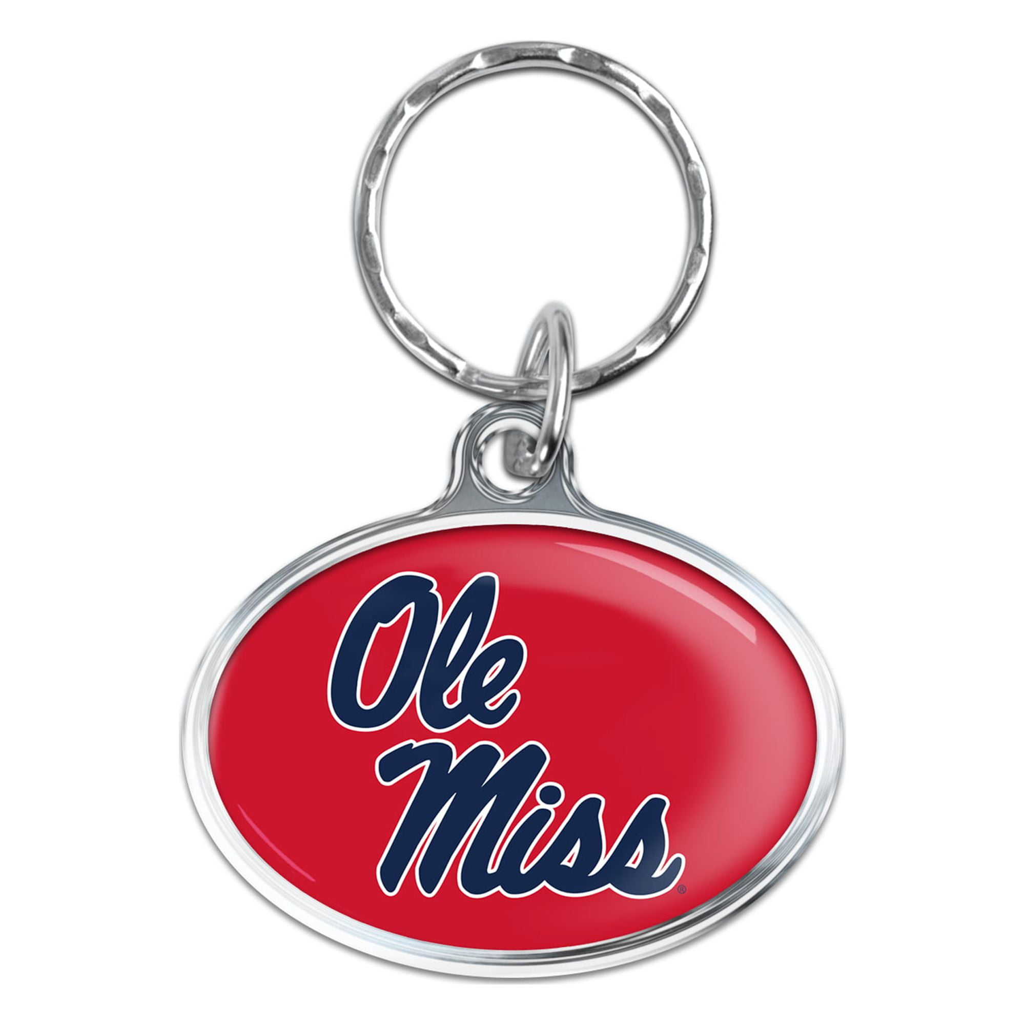 NCAA Mississippi Prime Oval Key Ring
