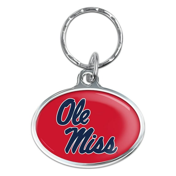 NCAA Mississippi Prime Oval Key Ring