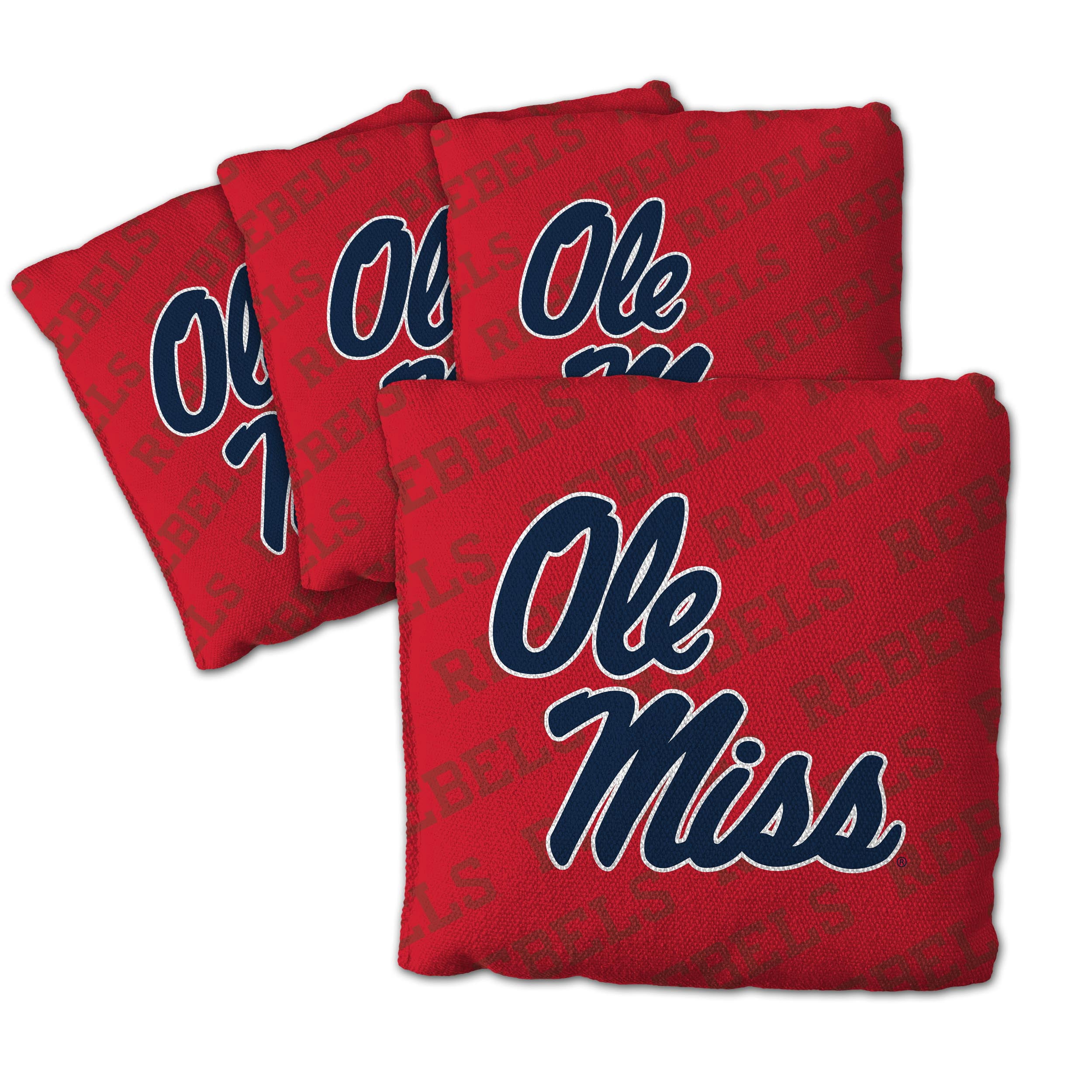 NCAA Mississippi Rebels Cornhole Bags - 4PK - Red