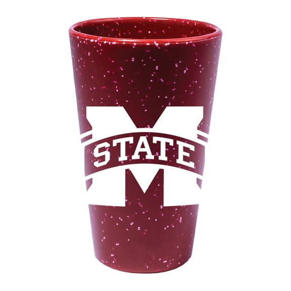 NCAA Mississippi State Team Color 16oz Silicone Pint Glass