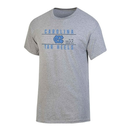 Arkansas Razorbacks NCAA Men's North Carolina Tar Heels Gray Bar Logo Crewneck Tee