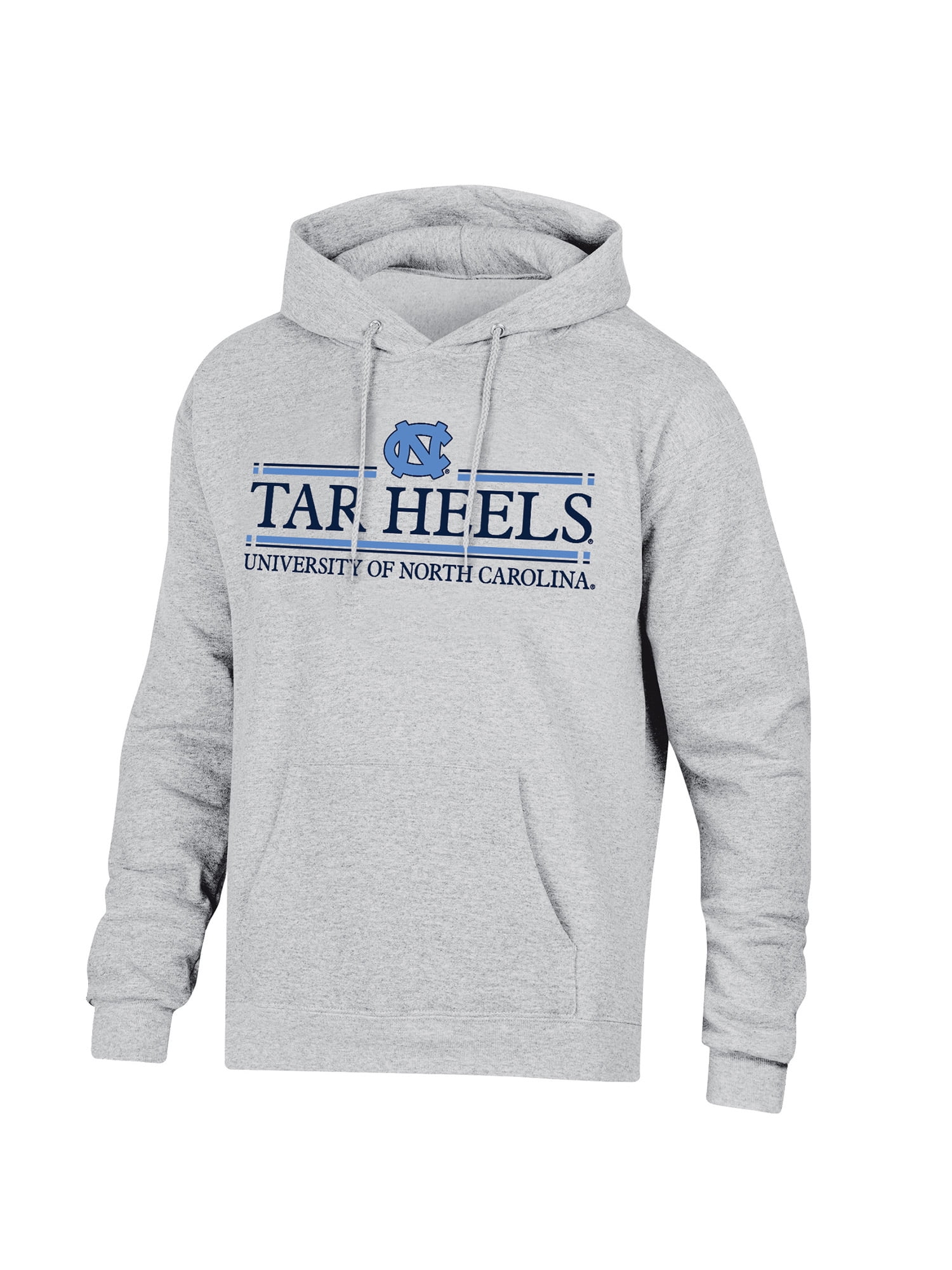 NCAA Men’s Ash Heather Team Bar Logo Fleece Hoodie Sweatshirt