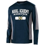 NCAA Navy Midshipmen Men's Artillery Crew, Medium, Navy Heather/Athletic Heather