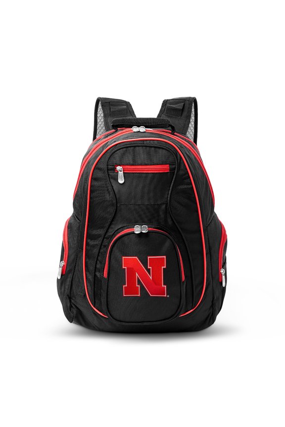 MOJO Black Nebraska Huskers Trim Color Laptop Backpack