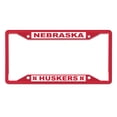 thumbnail image 1 of NCAA Nebraska Team Colored Small Over Small License Plate Frame, 1 of 2