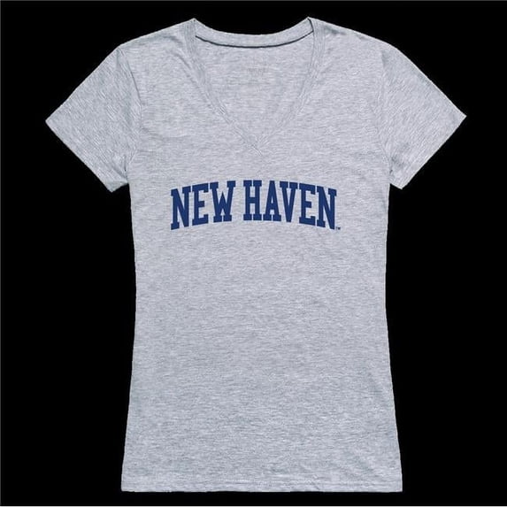 NCAA New Haven Chargers Game Day Women T-Shirt, Heather Grey - Extra Large