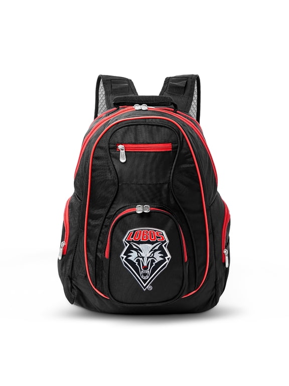 NCAA New Mexico Lobos Premium Laptop Backpack with Colored Trim