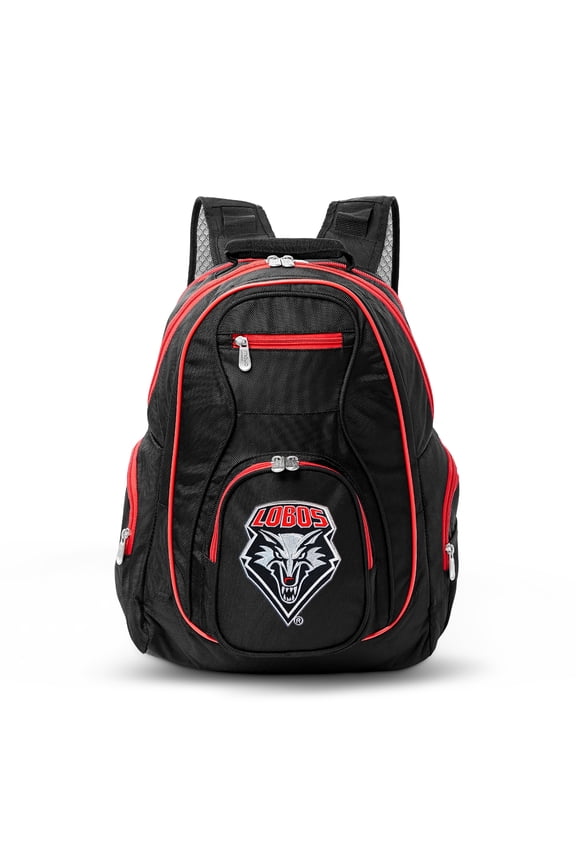 NCAA New Mexico Lobos Premium Laptop Backpack with Colored Trim