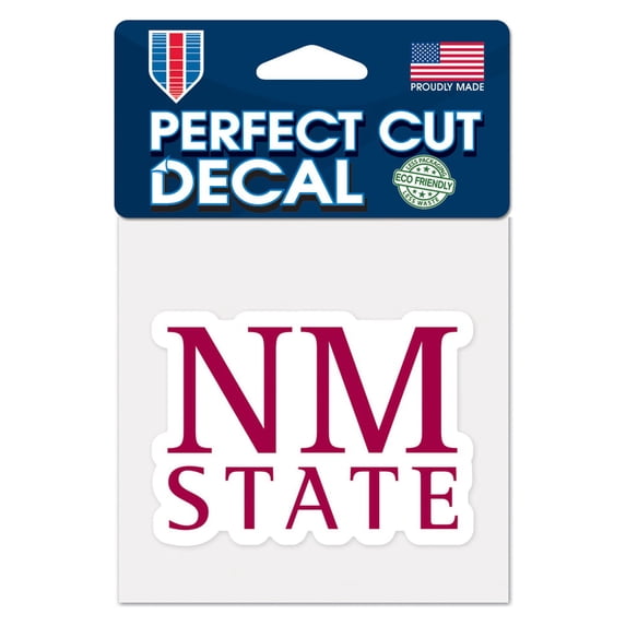 NCAA New Mexico State Prime 4" x 4" Perfect Cut Decal