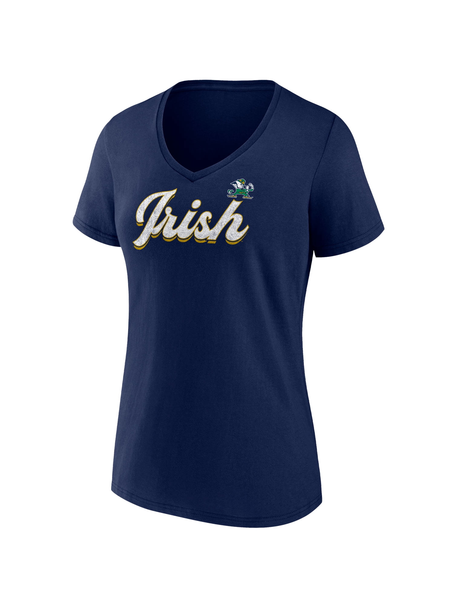 NCAA Notre Dame Fighting Irish Women's Cotton Navy Short Sleeve T-Shirt