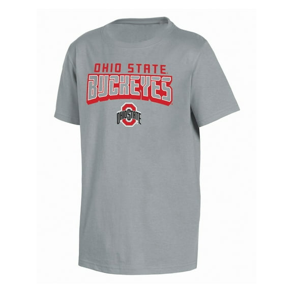 NCAA OHIO STATE Boys Altrnt Color Cotton SS TEE 3D Arch Over OPP