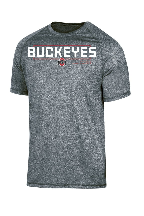NCAA OHIO STATE Mens Grey Color Synthetic SS TEE Boxed