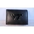 thumbnail image 1 of NCAA Officially Licensed Genuine Leather Tri-Fold Wallet -Black (Virginia Tec..., 1 of 1