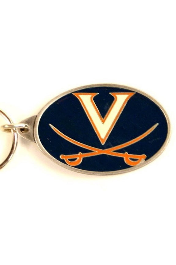 NCAA Officially Licensed Pewter Keychain Keyring (Virginia Cavaliers)