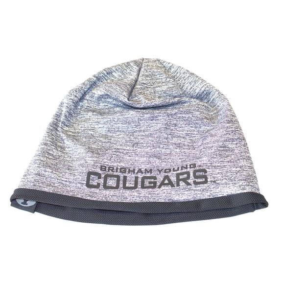 NCAA Officially Licensesd Brigham Young Cougars Heathered Grey Forecast Beanie