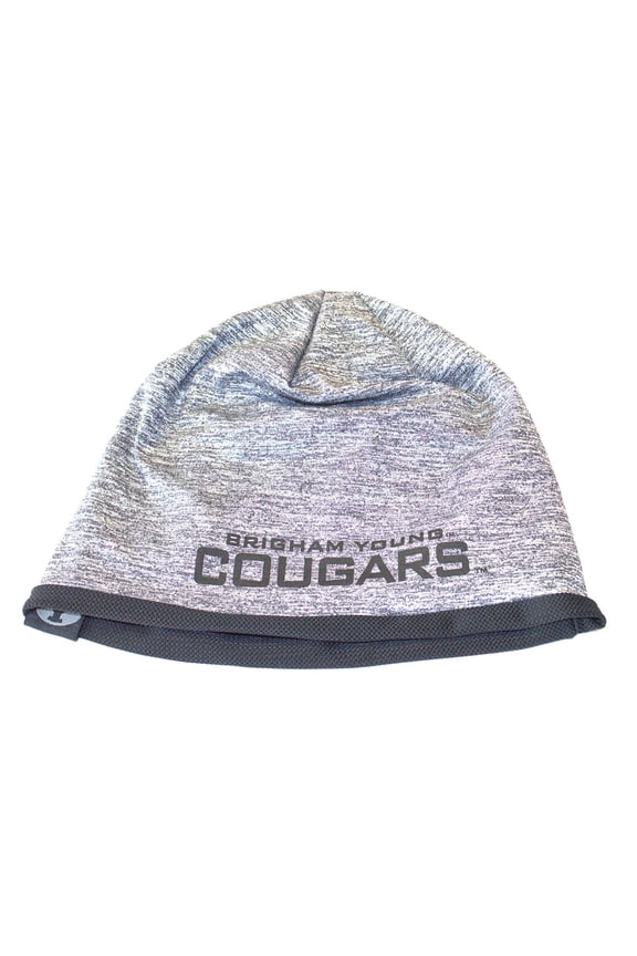 NCAA Officially Licensesd Brigham Young Cougars Heathered Grey Forecast Beanie