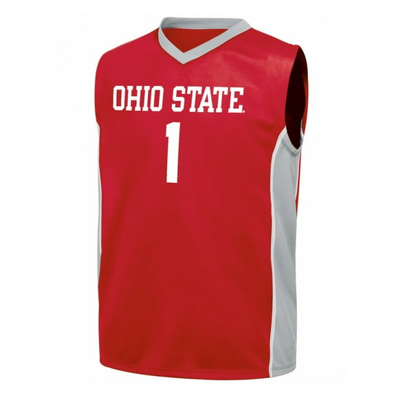 NCAA Ohio State Mens Primry Color Synthetic Mesh Sleeveless Basketball Jersey